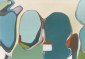 Whispering Heads. 40 x 85 cm. oil on canvas. 2002